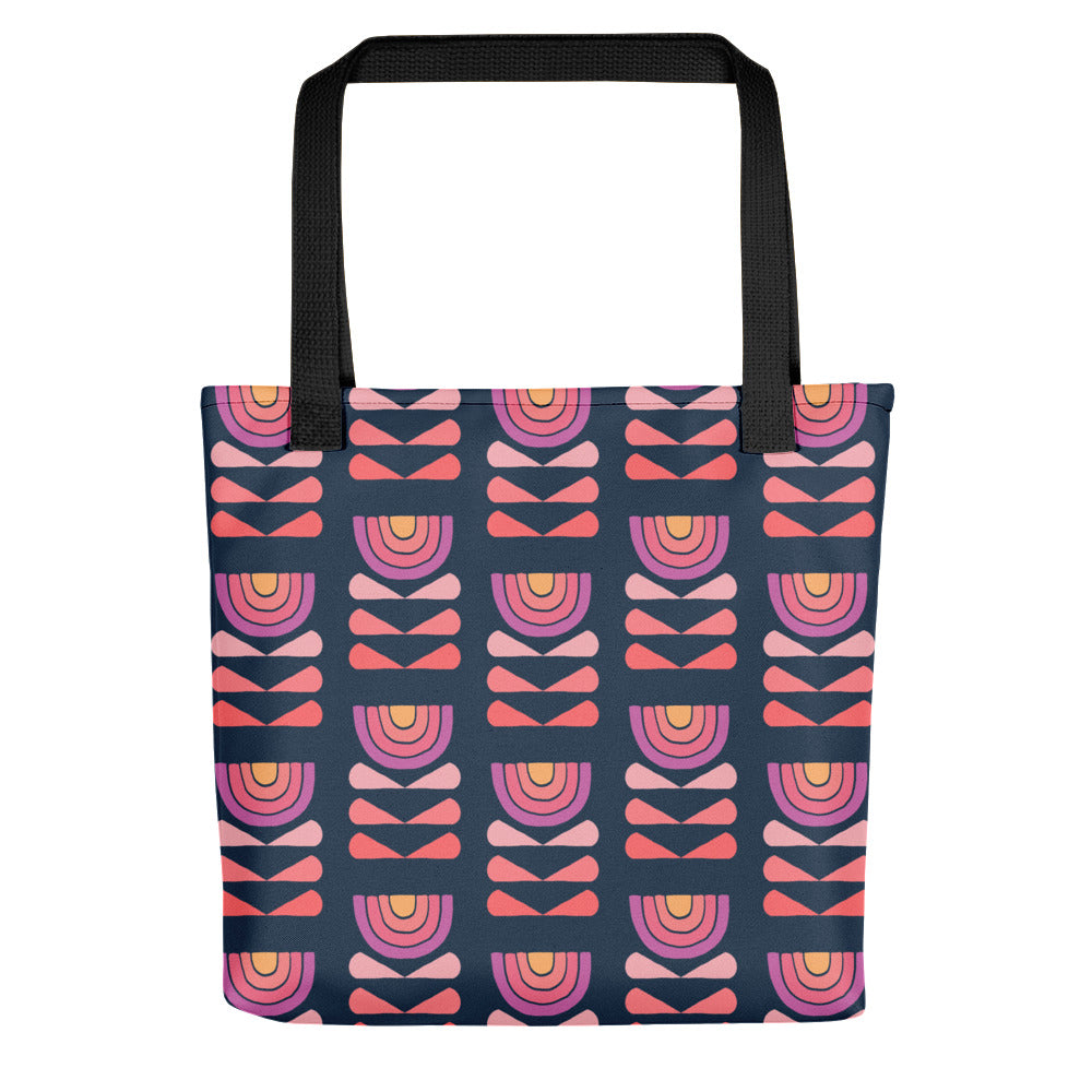 Rainbow Flower Tote Bag