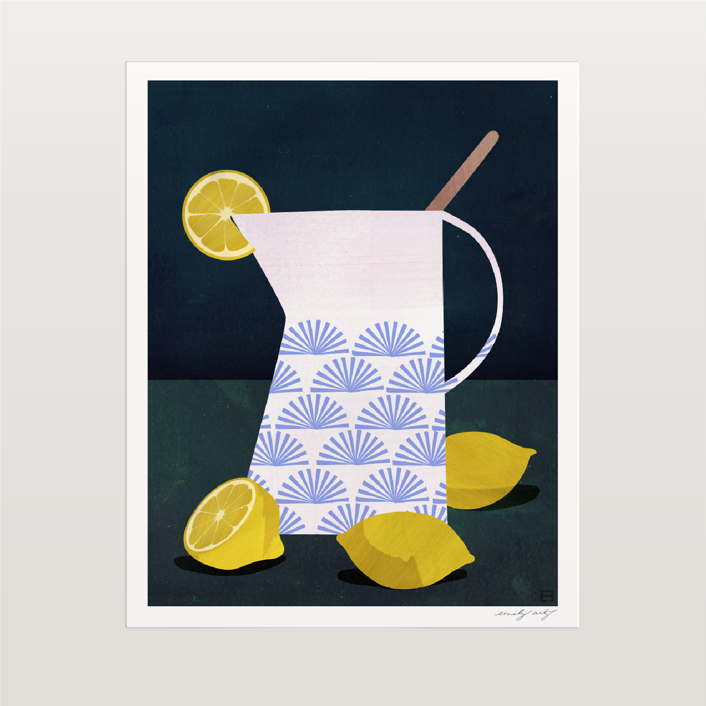 Lemons with Pitcher
